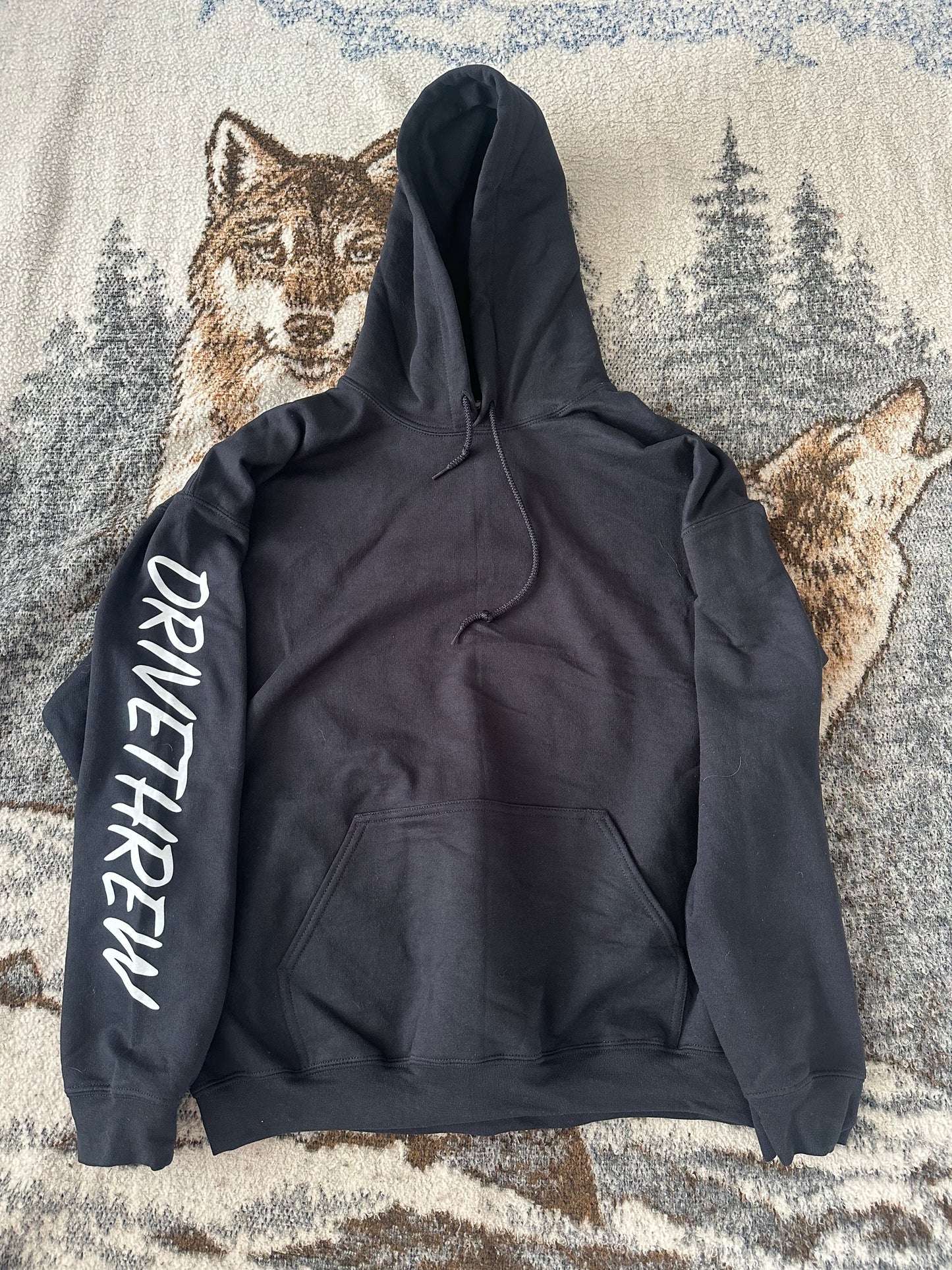 DRIVE THREW Sleeve hoodie