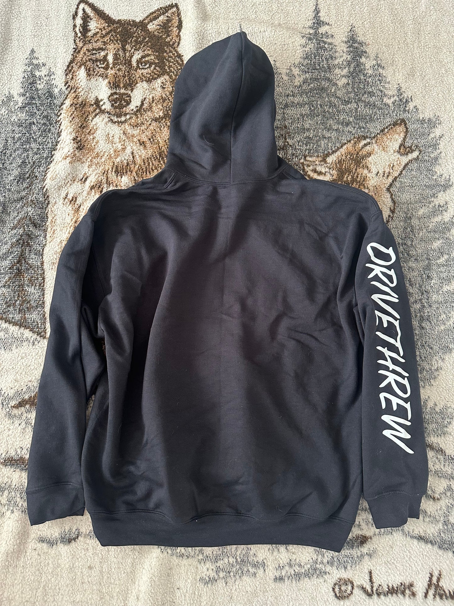 DRIVE THREW Sleeve hoodie